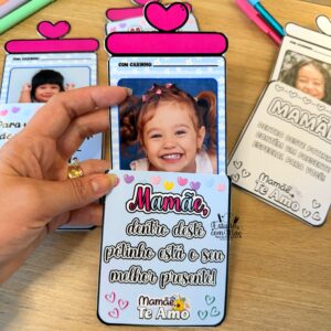 Cartão interativo Potinho de Amor da Mamãe