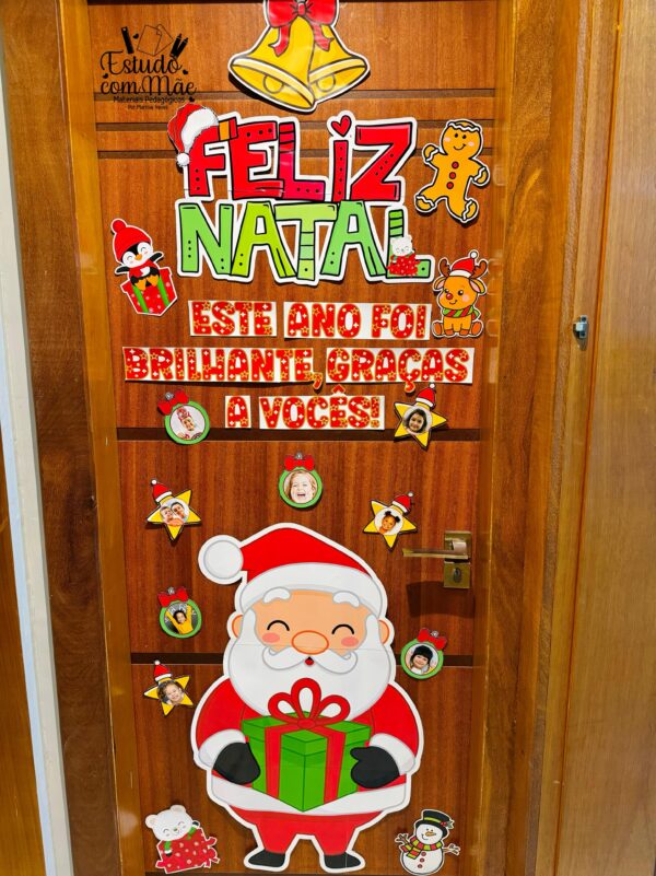 Painel de porta Papai Noel