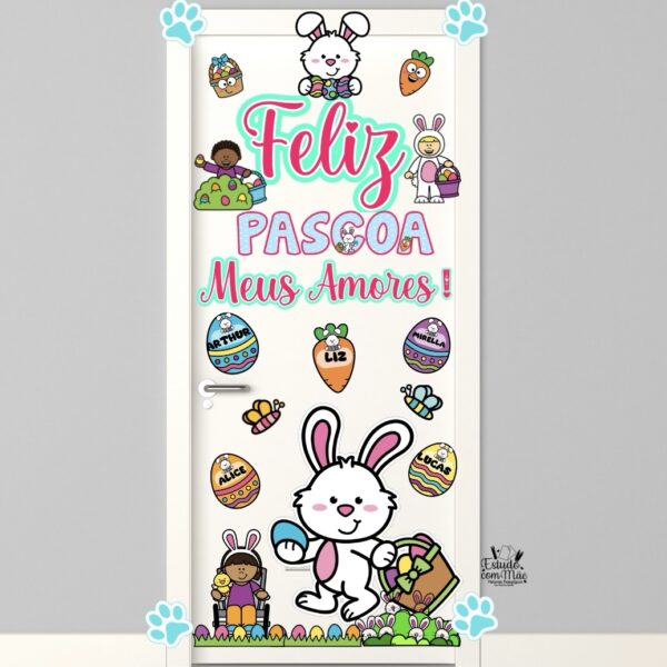 Painel de porta Páscoa
