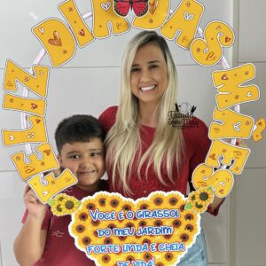 Moldura para Bambolê Girassol – Especial Dia das Mães