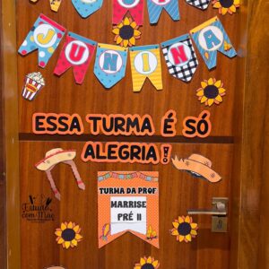 Painel de porta festa junina (plaquinhas)