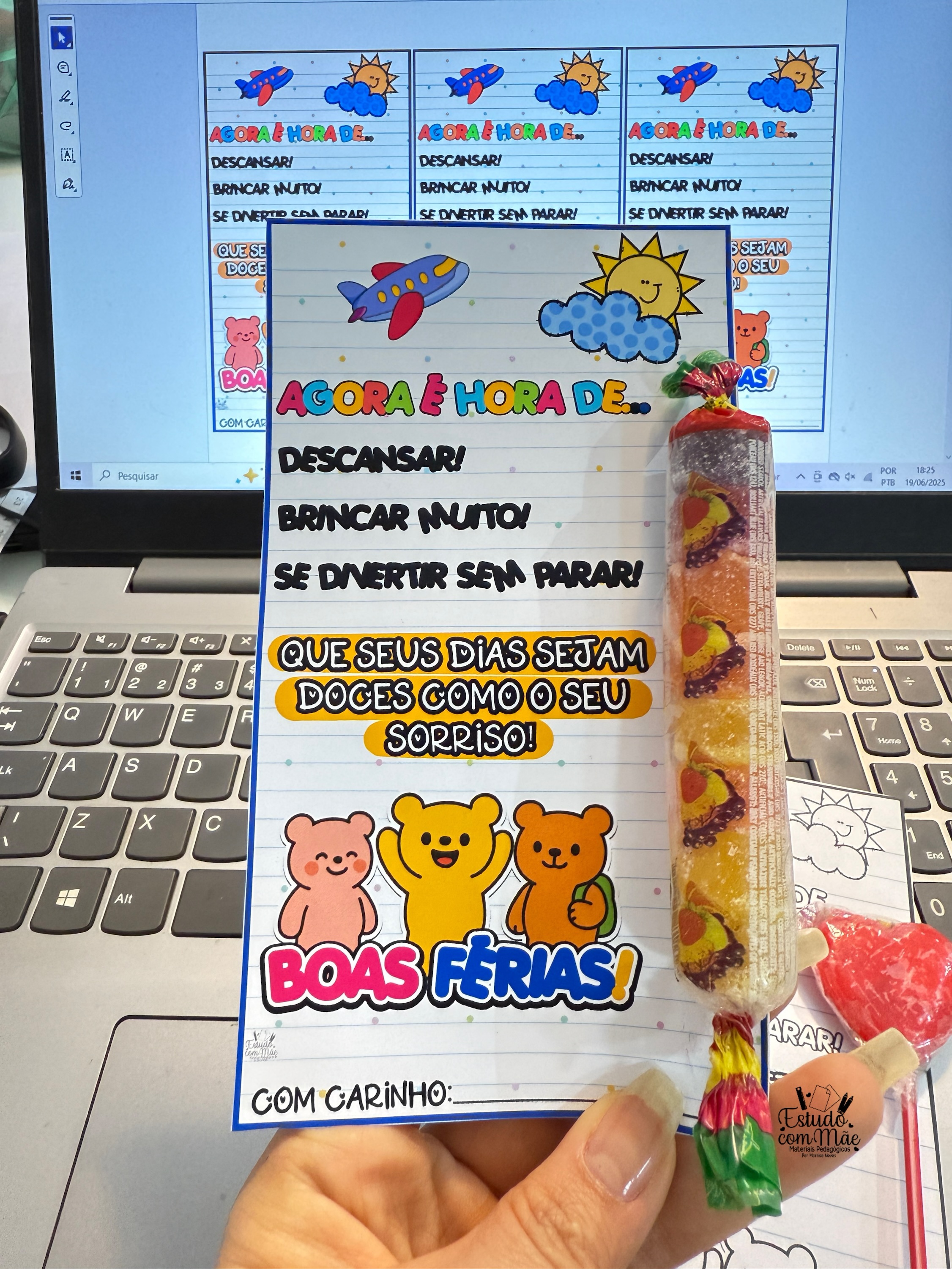 Cartão “Boas Férias”