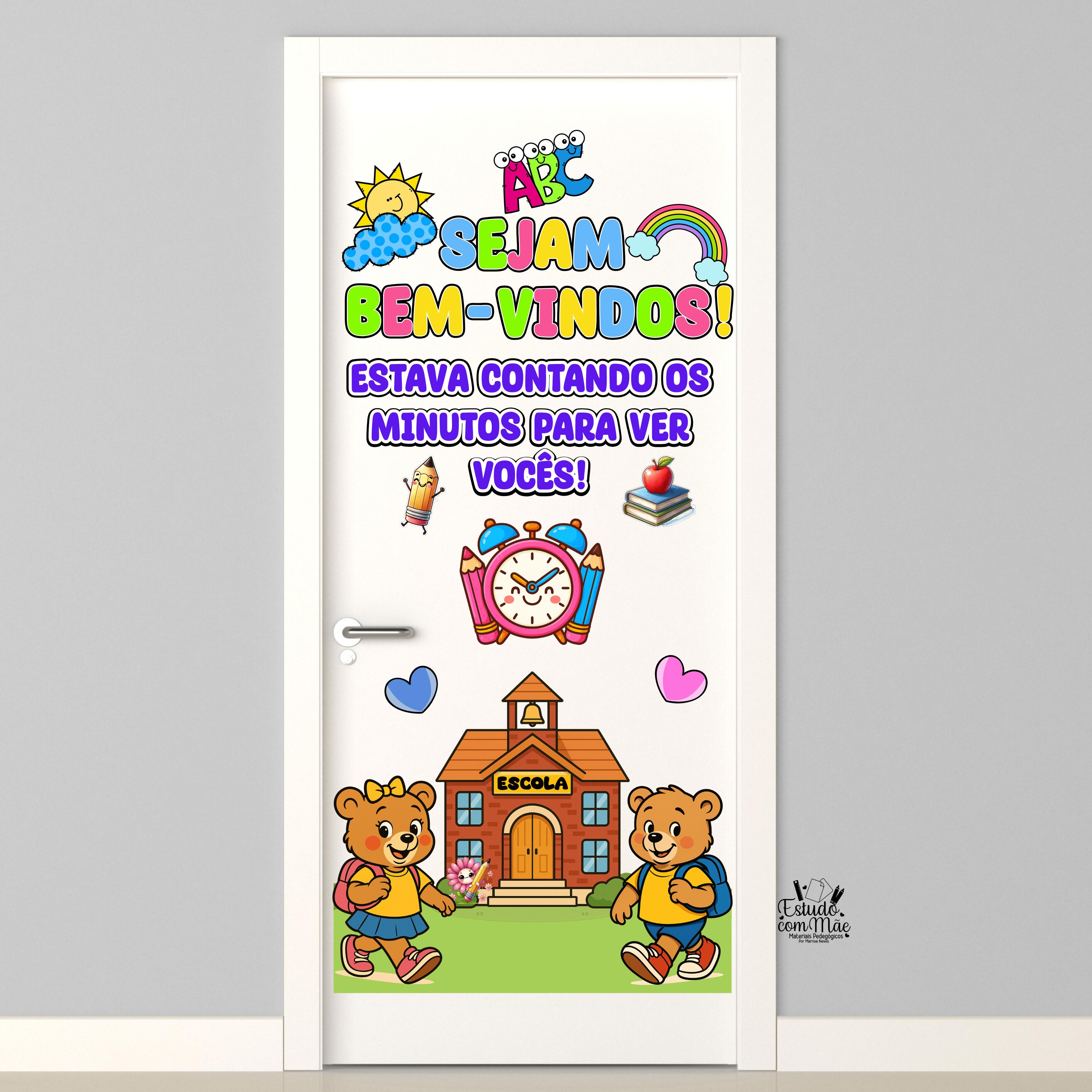 PAINEL DE PORTA VOLTA ÀS AULAS  Ursinhos