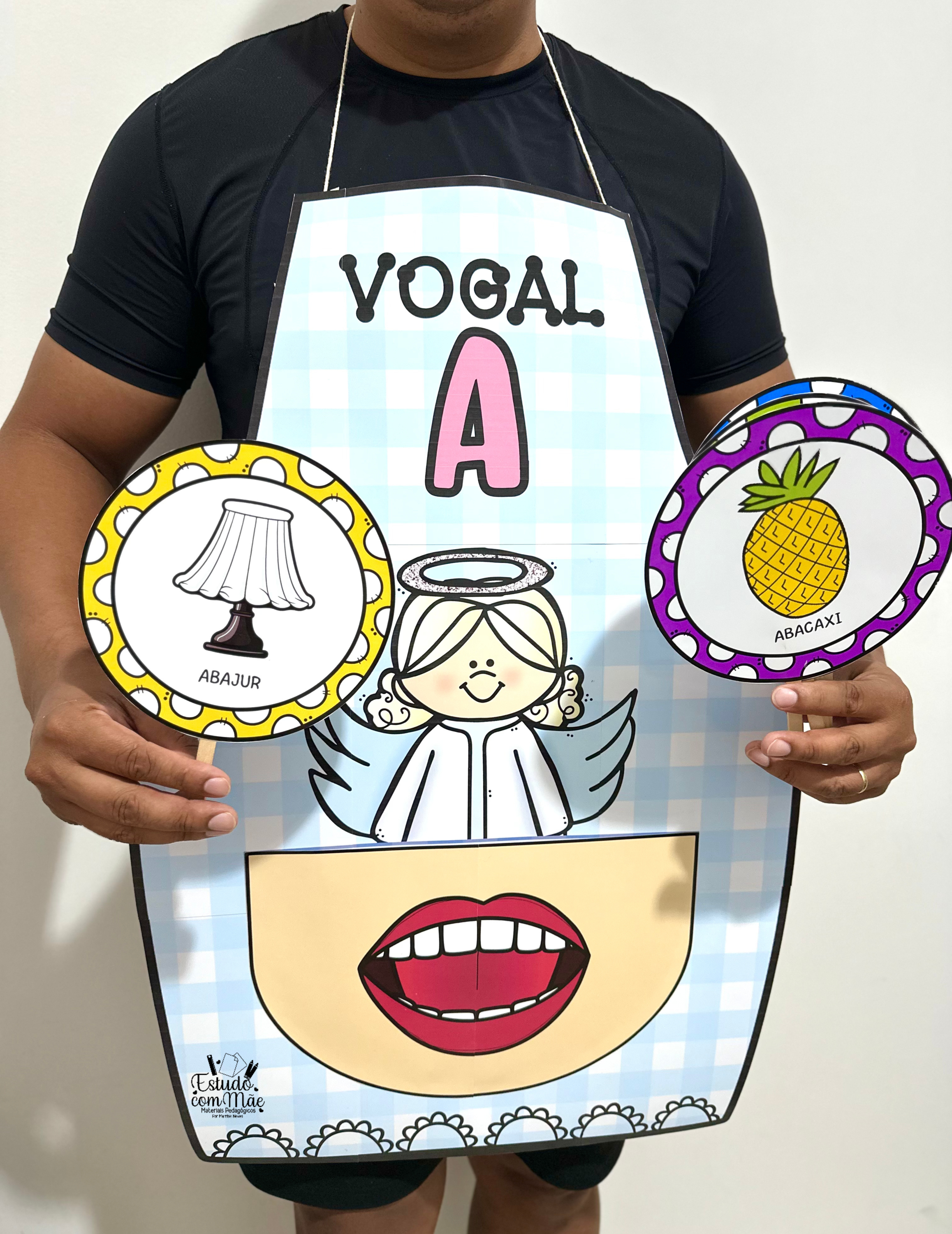 Combo Aventais das Vogais