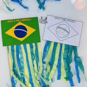 Bandeirinhas “Amo o meu Brasil”