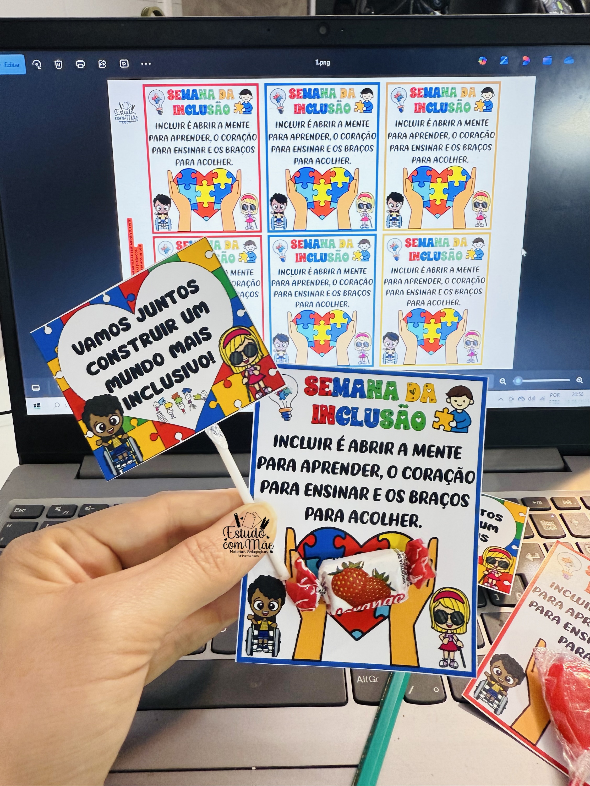 Lembrancinhas para a Semana da Inclusão