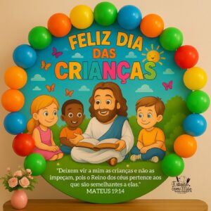 Painel dia das crianças Cristão