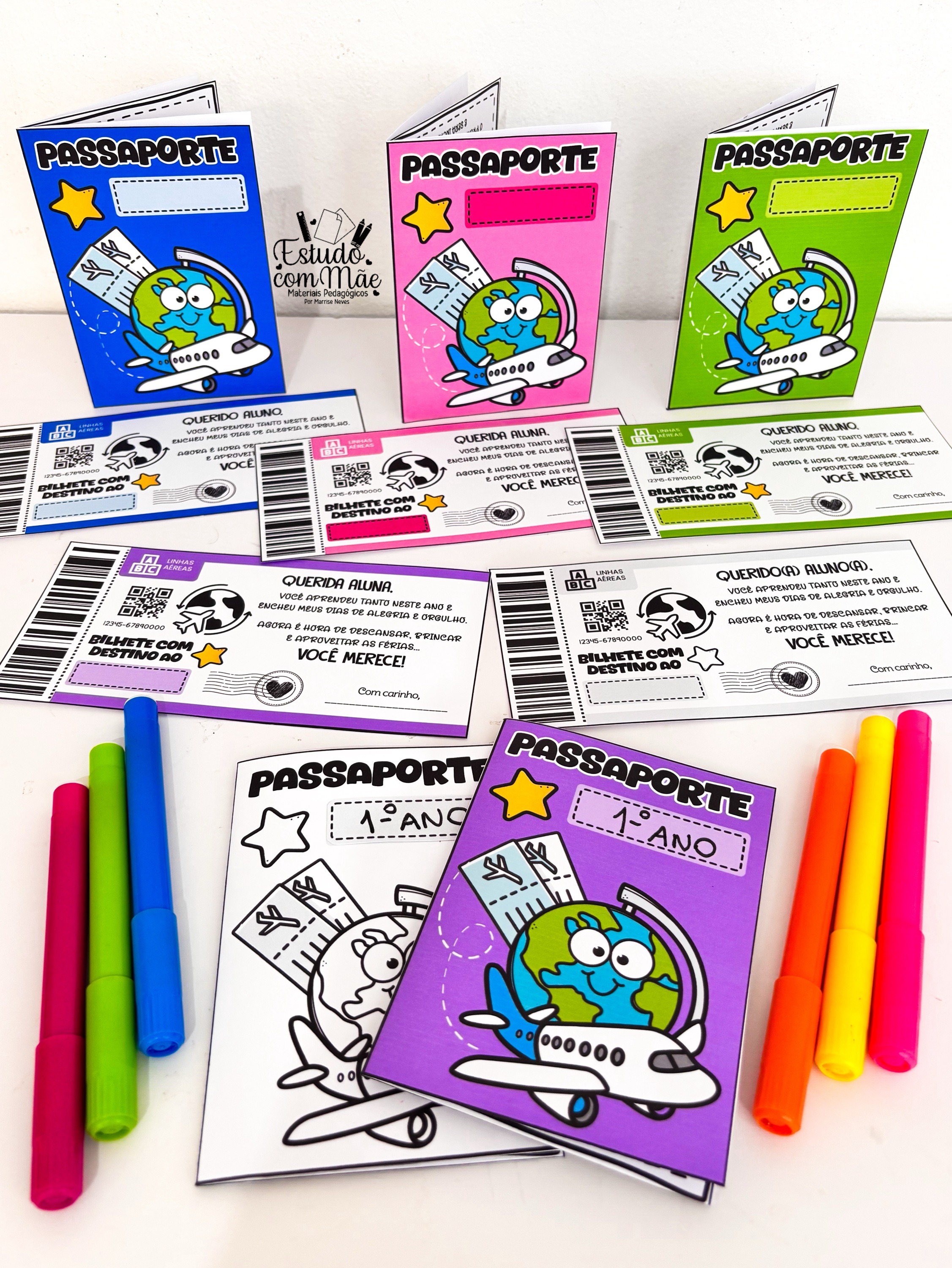 Passaporte do Aluno + Bilhete de Embarque