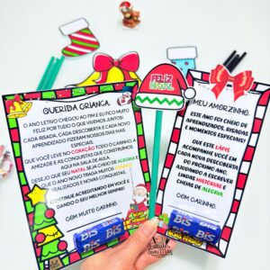 KIT DE CARTÕEZINHOS NATALINOS-FÉRIAS