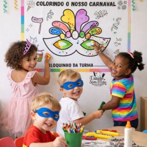 Cartaz Colorindo o Nosso Carnaval