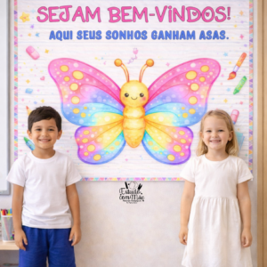 Painel de Boas-Vindas – Tema Borboleta