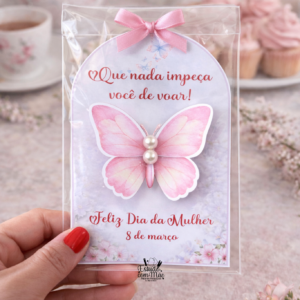 Card Borboleta 3D – Dia da Mulher