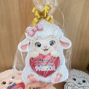 Lembrancinha Páscoa Cristã – Cordeirinho (Ovelhinha)