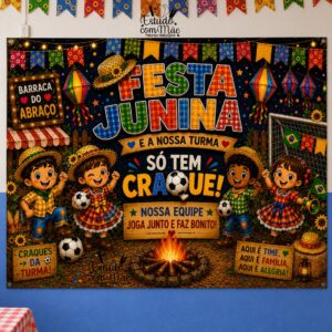 PAINEL FESTA JUNINA — TEMA FUTEBOL