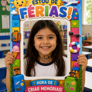 MOLDURA ESTOU DE FÉRIAS