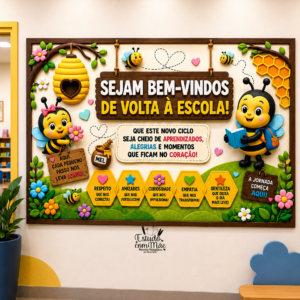 PAINEL VOLTA ÀS AULAS – ABELHINHA