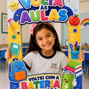 MOLDURA PARA FOTO – VOLTA ÀS AULAS