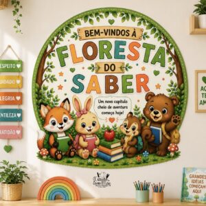 PAINEL BEM-VINDOS À FLORESTA DO SABER