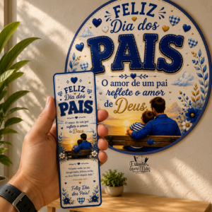 PAINEL REDONDO DIA DOS PAIS
