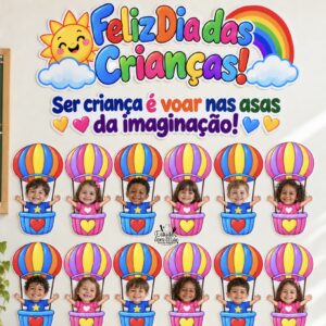 PAINEL INTERATIVO — SER CRIANÇA É VOAR NAS ASAS DA IMAGINAÇÃO
