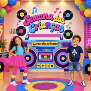 Painel Semana das Crianças — Anos 80