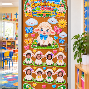 PAINEL DE PORTA — CORDEIRINHOS DE CRISTO